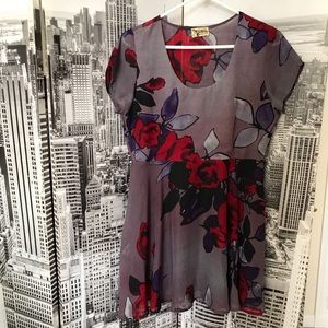 SHOW ME YOUR MUMU Purple/Red Floral Mini Dress M